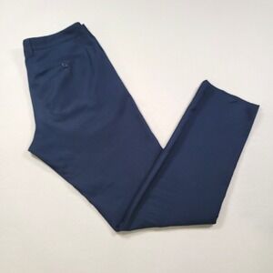 Mizzen+Main Baron Chino Pants 34x34 Blue Trim Performance Stretch Navy